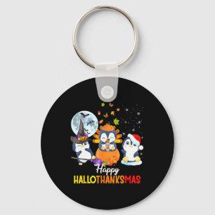 Pinguin Halloween Frohe Weihnachten HalloDankeschö Schlüsselanhänger