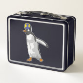 Pinguin Handball Handball Handball Metall Brotdose (Rückseite)