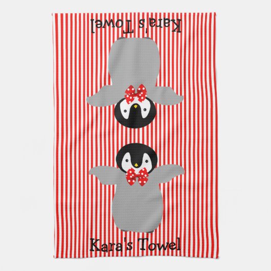 Pinguin Handtuch (Vertikal)