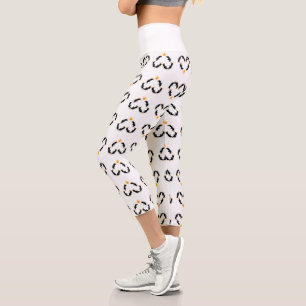 Pinguin Heart Liebe Capri Leggings