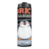Pinguin Heftgewichte funktionieren Thermosbecher (Vorderseite)