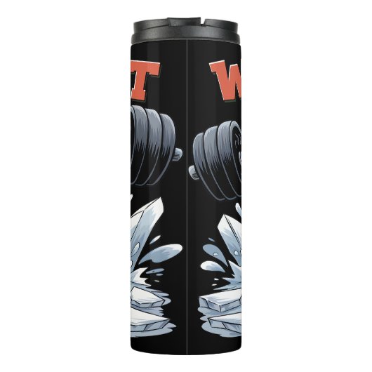 Pinguin Heftgewichte funktionieren Thermosbecher (Rückseite)