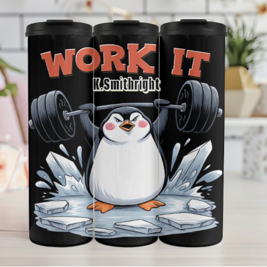 Pinguin Heftgewichte funktionieren Thermosbecher