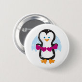 Pinguin-Herz Button (Vorne & Hinten)