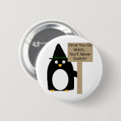 Pinguin-Hexe Button (Vorne & Hinten)