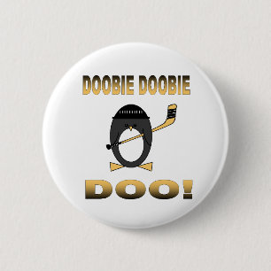 Pinguin-Hockey-Knopf Button