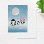 Pinguin Holiday-Geschenketiketten (Schreibtisch)