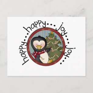 Pinguin Holiday T - Shirt und Geschenke Feiertagspostkarte