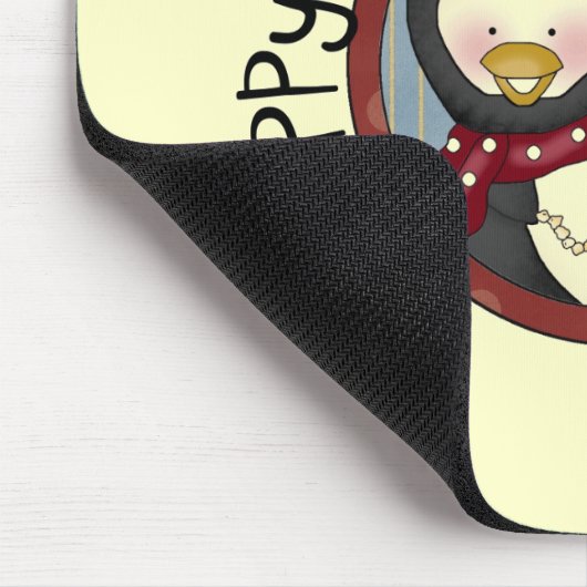 Pinguin Holiday T - Shirt und Geschenke Mousepad (Ecke)