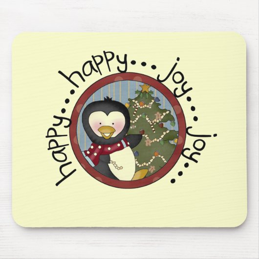 Pinguin Holiday T - Shirt und Geschenke Mousepad (Vorne)