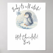 Pinguin - Hot-Schokolade-Bar Poster (Vorne)
