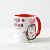 Pinguin Hug & Kiss Coffee Tasse (VorderseiteRechts)
