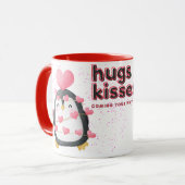Pinguin Hug & Kiss Coffee Tasse (Vorderseite Links)