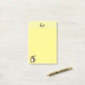 Pinguin-Hummel Post-it Klebezettel (Auf Schreibtisch)