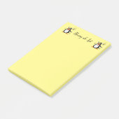 Pinguin-Hummel Post-it Klebezettel (angewinkelt)