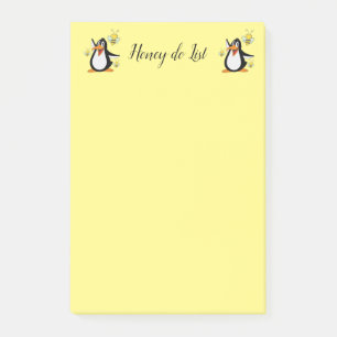 Pinguin-Hummel Post-it Klebezettel