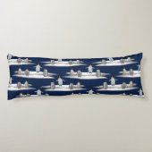 Pinguin Iceberg Party Body Pillow (Marine) Seitenschläferkissen (Rückseite)