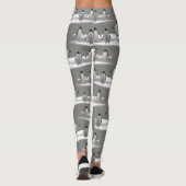 Pinguin Iceberg Party Leggings (grau) (Rückseite)