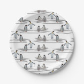 Pinguin Iceberg Party Paper Plate Pappteller (Vorderseite)
