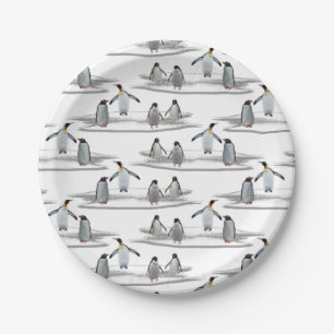 Pinguin Iceberg Party Paper Plate Pappteller