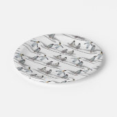 Pinguin Iceberg Party Paper Plate Pappteller (Schrägansicht)