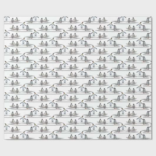Pinguin Iceberg Party Wrapping Paper (Farbe auswäh Geschenkpapier (Flach)