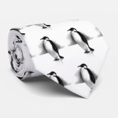 PINGUIN IM BLEISTIFT: REALISMUS-KUNST: KRAWATTE (Gerollt)