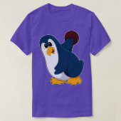 Pinguin im Bowling mit Bowlingball 1 T-Shirt (Design vorne)