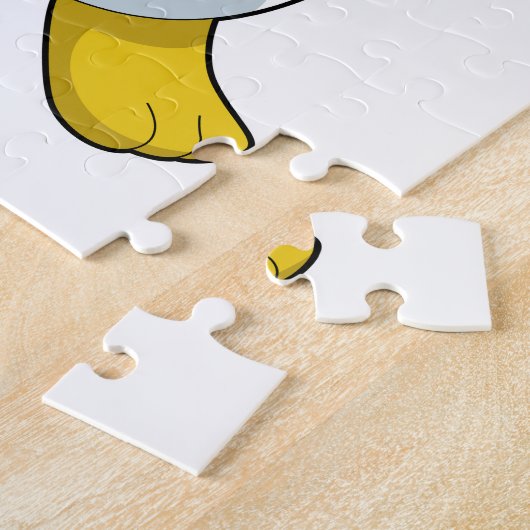 Pinguin im Poker mit Poker-Karten Puzzle (Seite)