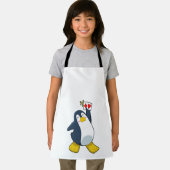 Pinguin im Poker mit Poker-Karten Schürze (Insitu)