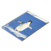 Pinguin im Schnee-Notebook Notizblock (Linke Seite)