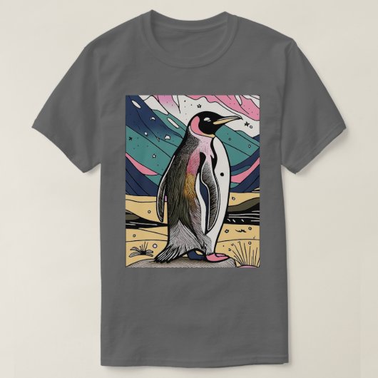 Pinguin in Alaska TShirt (Design vorne)