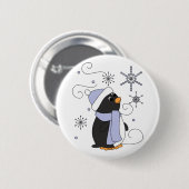 Pinguin in Awe Button (Vorne & Hinten)