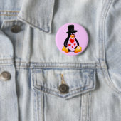 Pinguin in der Liebe Button (Beispiel)