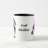 Pinguin in einem Lila Hut Tasse (Zentrum)