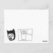 Pinguin in einem milden Schneesturm Postkarte (Rückseite)