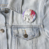 Pinguin in einem Schneesturm Button (Beispiel)