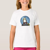 Pinguin in einer Snowglobe T-Shirt (Vorderseite)