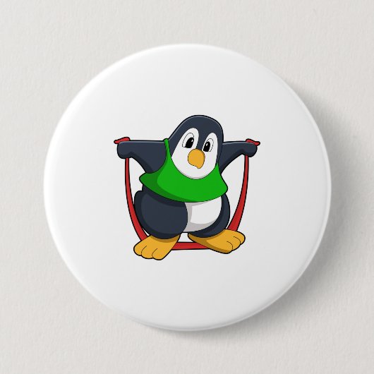 Pinguin in Fitness mit Skipping rope.PNG Button (Vorderseite)