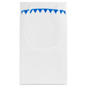 Pinguin in Holiday Hat und Scarf Kleine Geschenktüte (Rückseite)