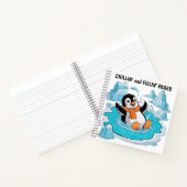 Pinguin in Ice Notizblock (Innenseite)