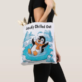 Pinguin in Ice Tasche (Von Nahem)