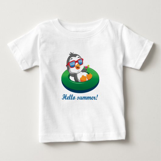 Pinguin in Kroatien Baby T-shirt (Vorderseite)