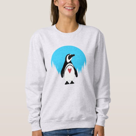 Pinguin in Nature Sweatshirt (Vorderseite)