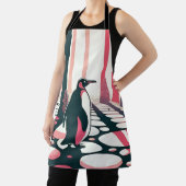 Pinguin in rosa Lachs Dunkle Magie Mystik Schürze (InSitu)