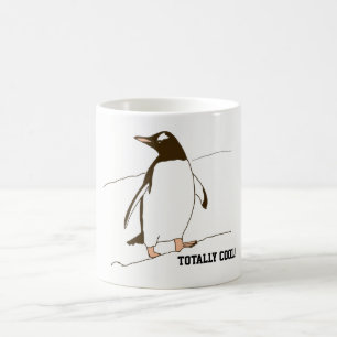 Pinguin in Schwarz und Weiß Kaffeetasse