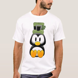 Pinguin in St. Pattys T-Shirt