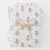 Pinguin in Sweaters Wrapping Paper Set 3 Geschenkpapier Set (Beispiel)