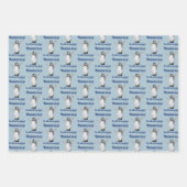 Pinguin inspirierendes Konfuzius-Zitat Geschenkpapier Set (Vorderseite 3)