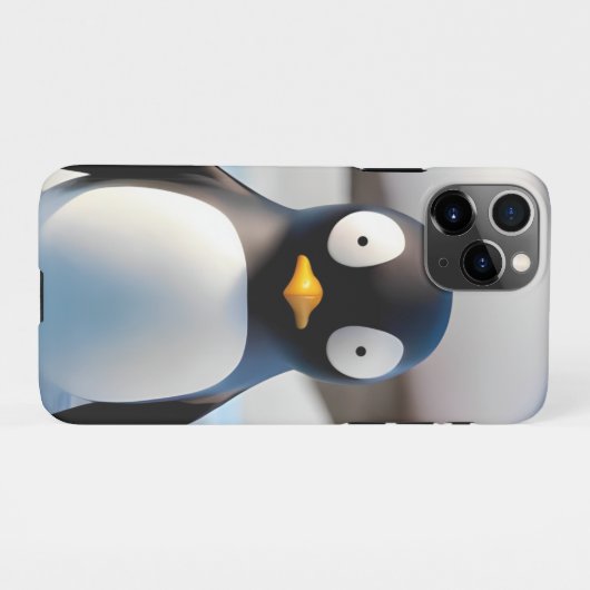 Pinguin iPhone Hülle (Rückseite (Horizontal))